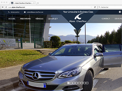 Alpes Chauffeur – Site web