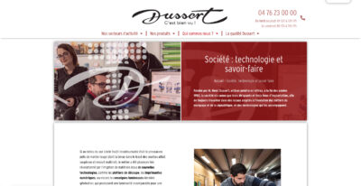 Rédaction site web Dussert