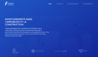 Rédaction site web Finances Consortium